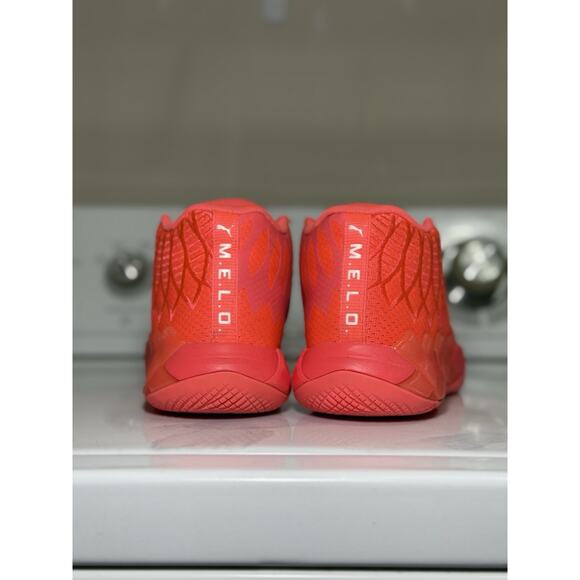 Puma MB.01 LaMelo Ball Red Breast Cancer Awareness Basketball Shoes 6.5 US - Picture 5 of 16